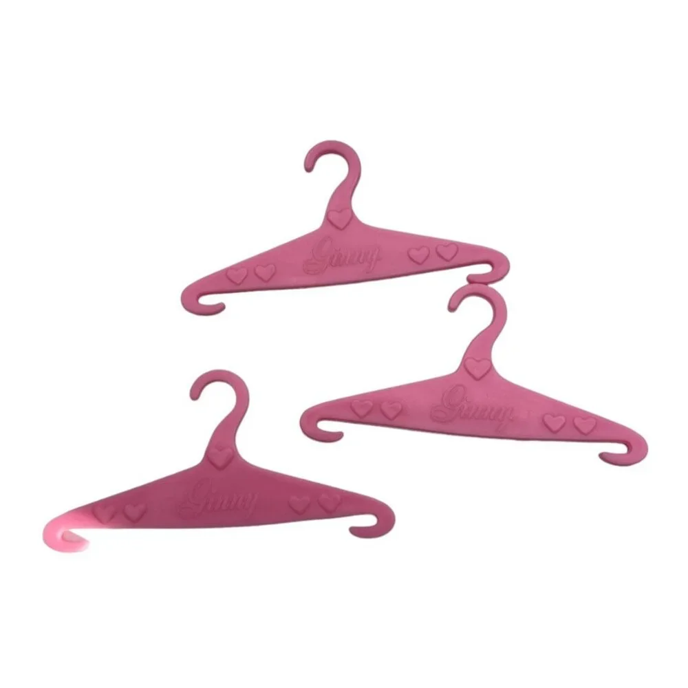 Vintage Ginny Doll  Replacement Hangers 3 Pink marked MII